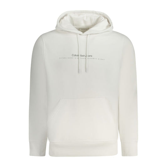Weißer Baumwollpullover für Herren