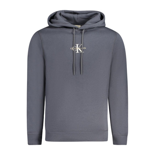 Blauer Baumwollpullover für Herren