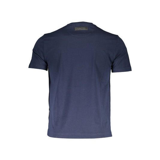 Blaues Herren-T-Shirt aus Baumwolle