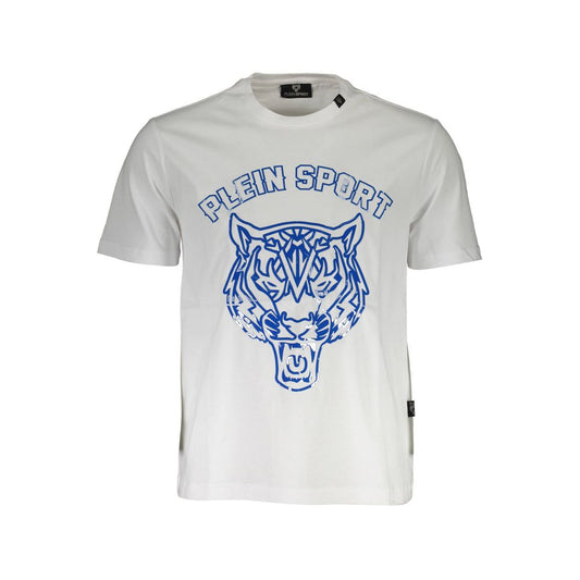 Weißes Herren-T-Shirt aus Baumwolle