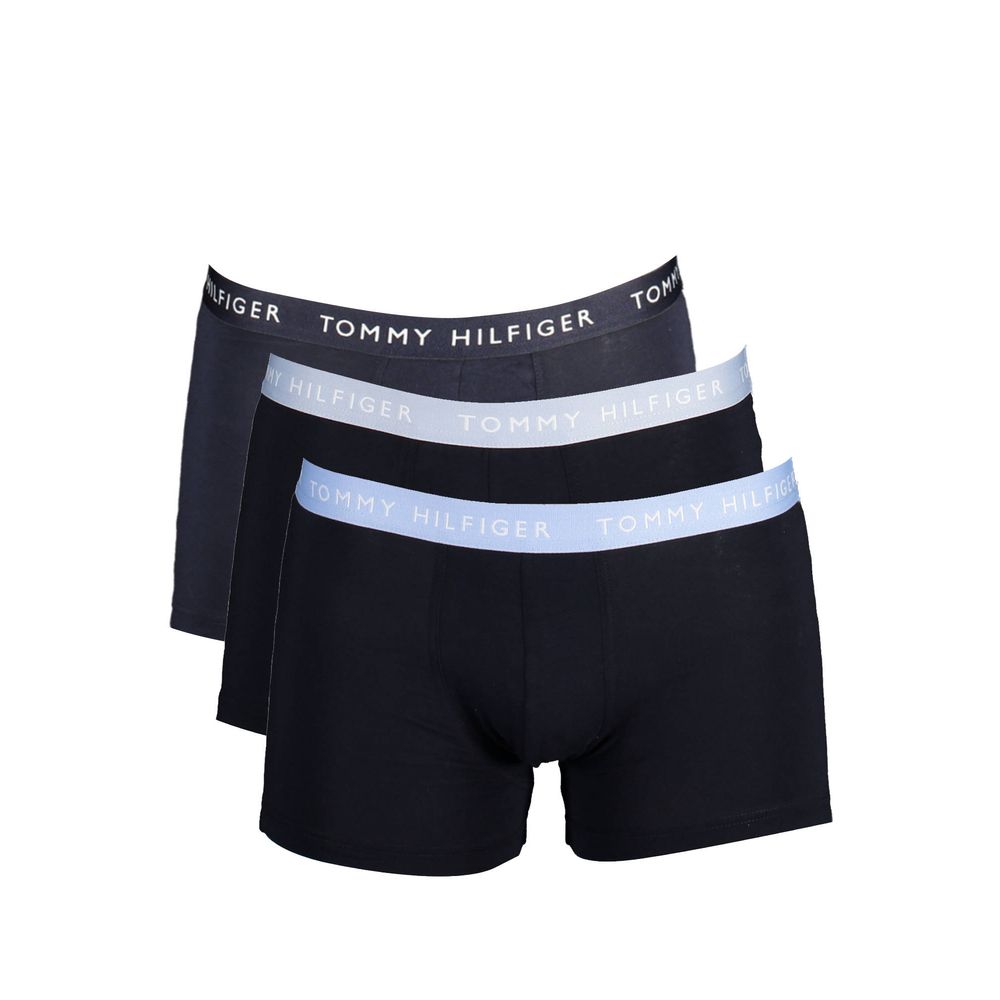 Schwarze Herren-Boxershorts aus Baumwolle im Trio-Pack