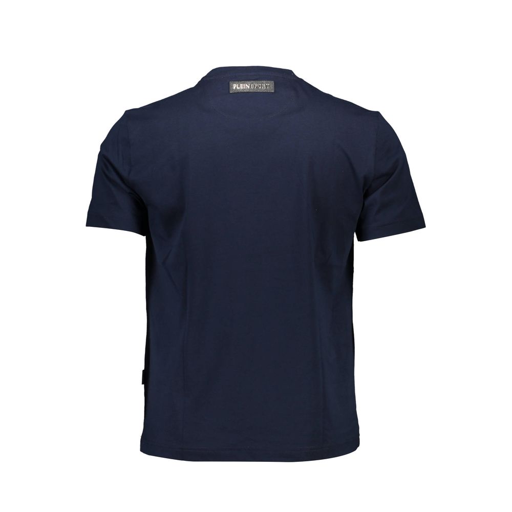 Blaues Herren-T-Shirt aus Baumwolle