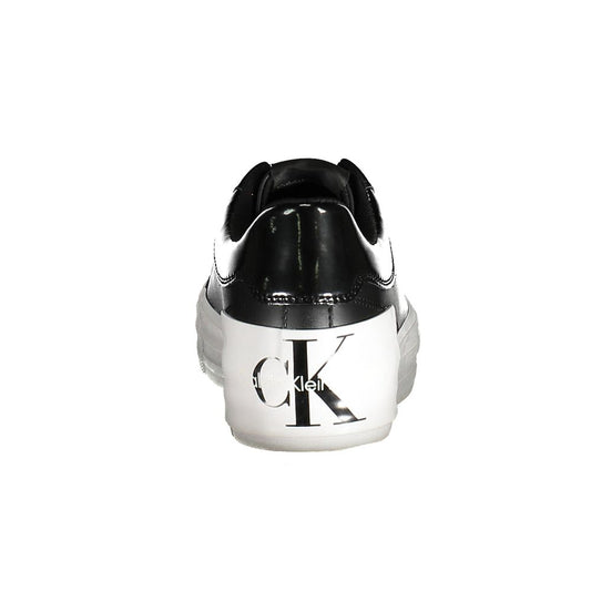 Schwarzer Polyester-Sneaker