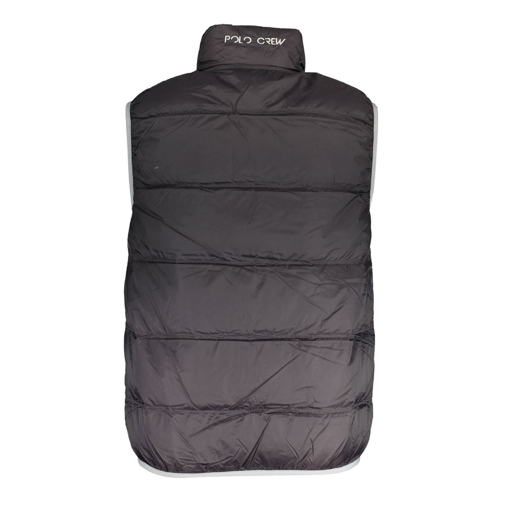 Schwarze Polyamid-Herrenjacke