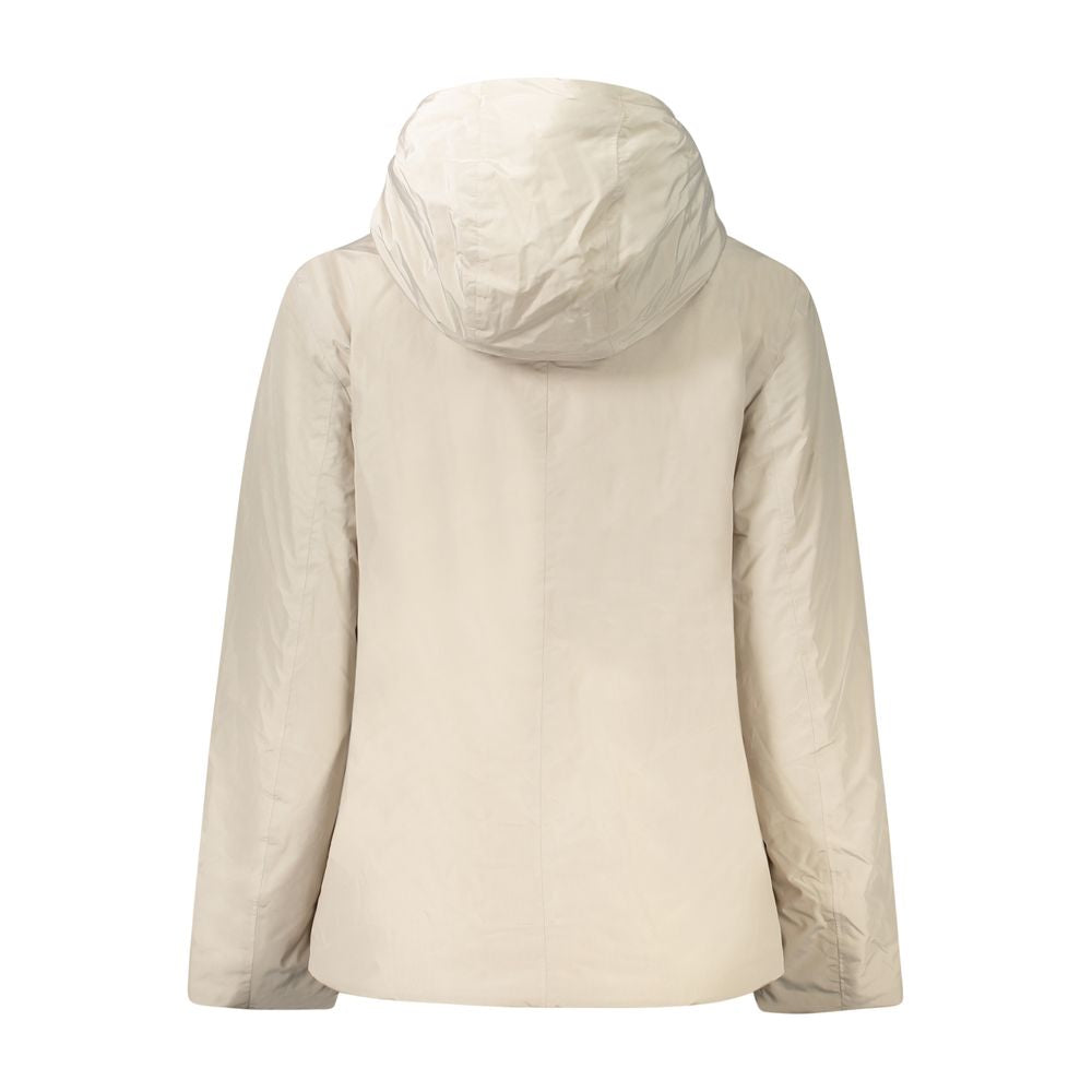 Beige Polyamid Damenjacke