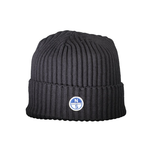 Schwarze Unisex-Kappe aus Baumwolle
