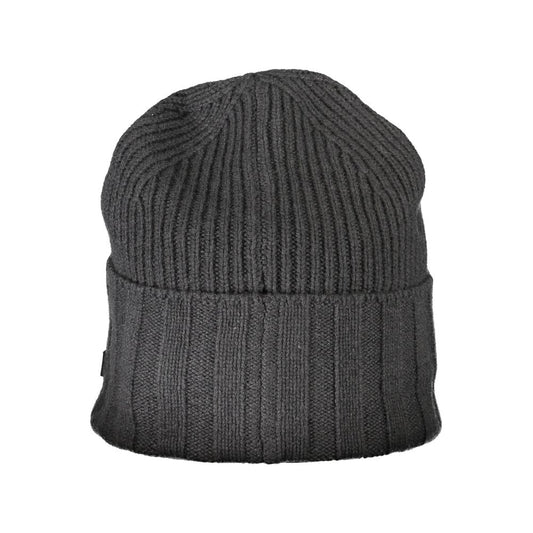 Eleganter grauer Hut mit Kontrastdetails