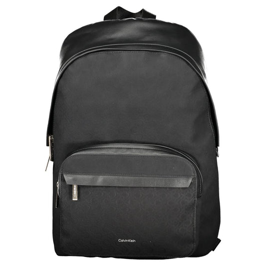 Schwarzer Polyester Herren Rucksack