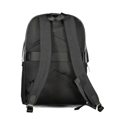Schwarzer Polyester Herren Rucksack