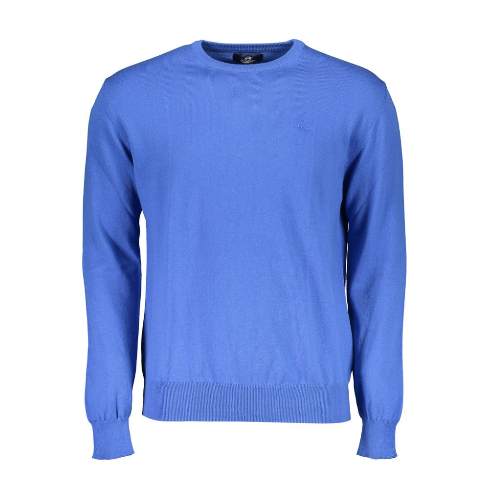 Blauer Baumwollpullover für Herren