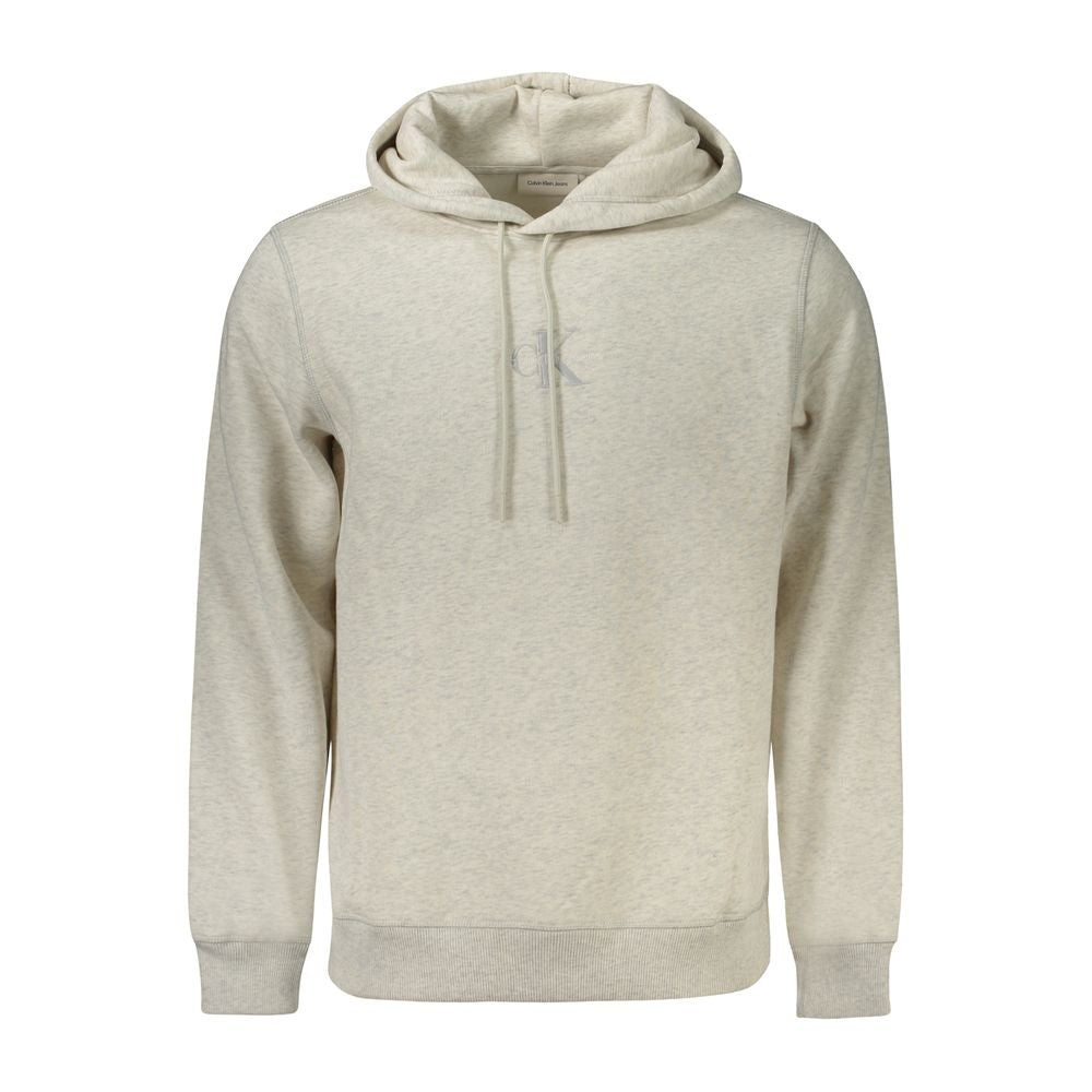 Grauer Baumwollpullover für Herren