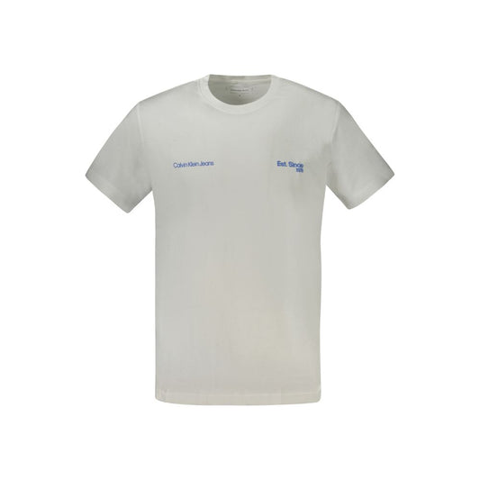Weißes Herren-T-Shirt aus Baumwolle