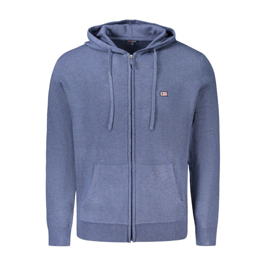 Blaue Strickjacke aus Polyamid für Herren