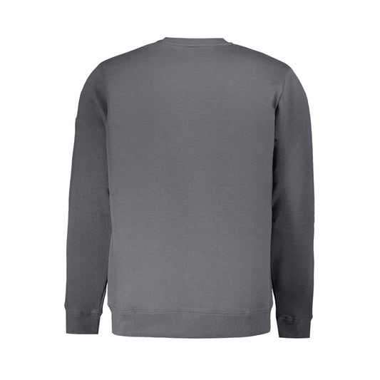 Grauer Baumwollpullover für Herren