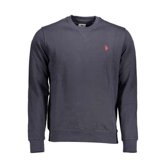 Blauer Baumwollpullover für Herren
