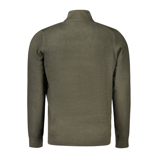 Grüner Polyamid-Herrenpullover