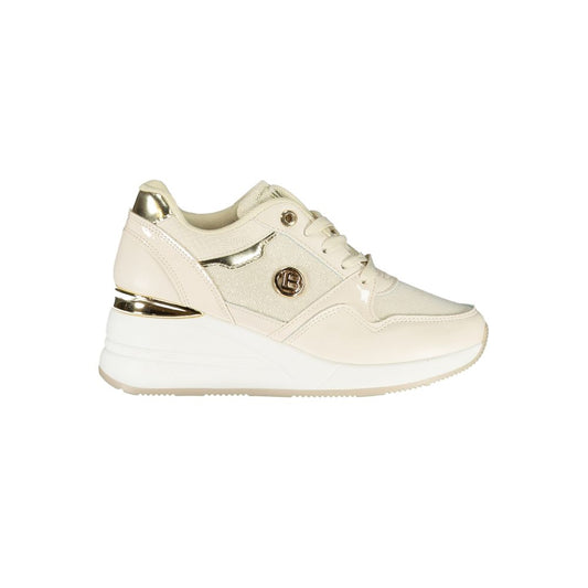 Beige Synthetik Damen Sneaker