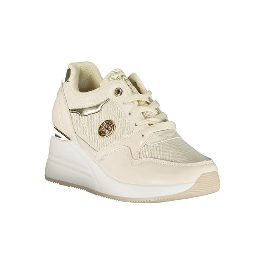 Beige Synthetik Damen Sneaker