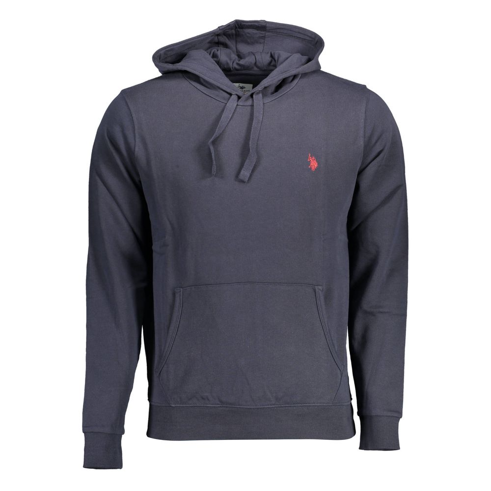 Blauer Baumwollpullover für Herren