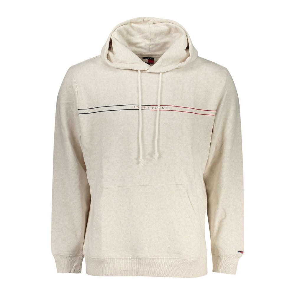 Beigefarbener Herrenpullover aus Baumwolle
