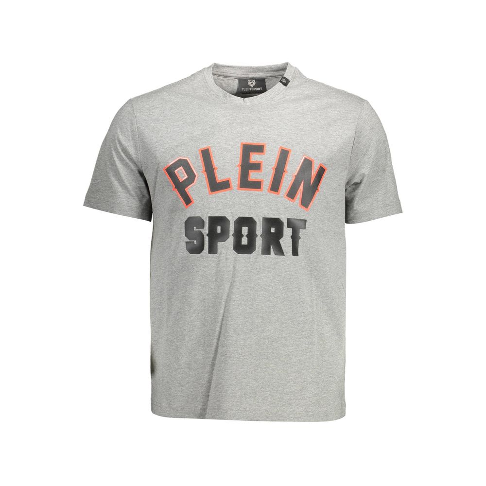 Graues Herren-T-Shirt aus Baumwolle