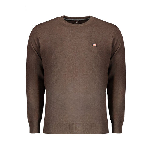 Brauner Wollpullover für Herren