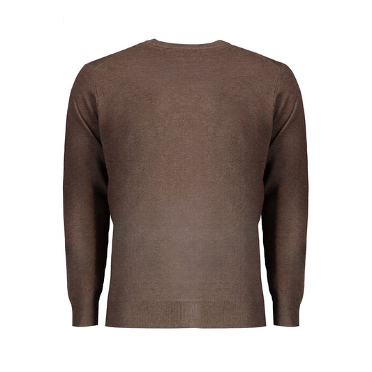 Brauner Wollpullover für Herren