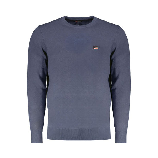 Blauer Wollpullover für Herren