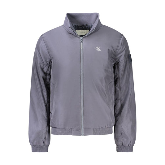 Blaue Polyamid-Herrenjacke