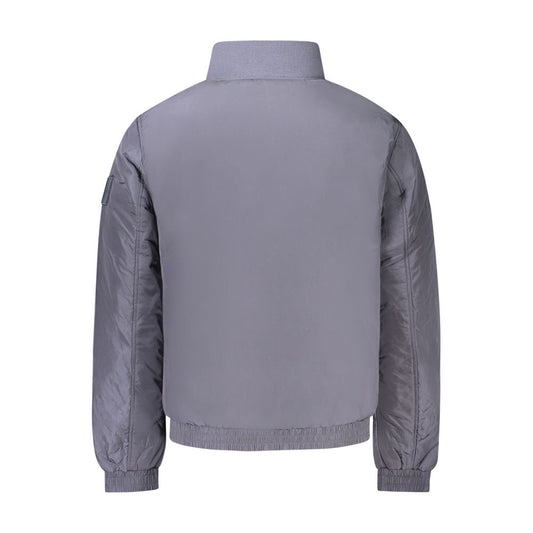 Blaue Polyamid-Herrenjacke