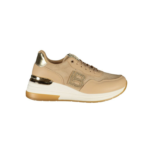 Beige Polyester Damen Sneaker