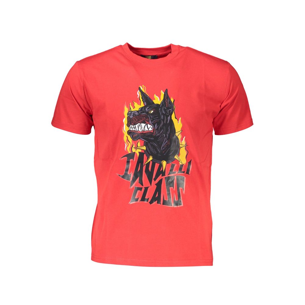 Rotes Herren-T-Shirt aus Baumwolle