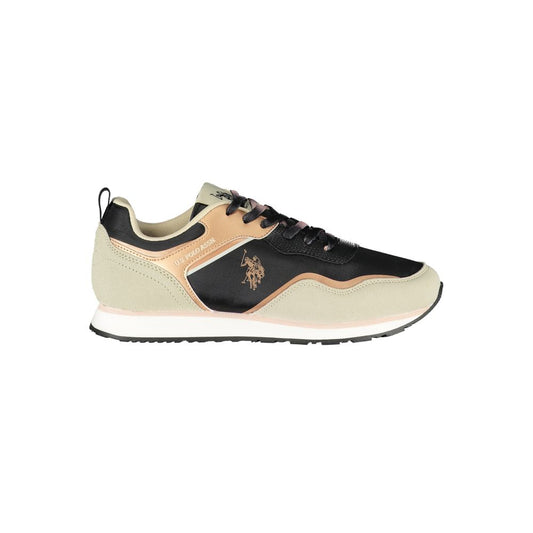 Schwarzer Polyester-Sneaker