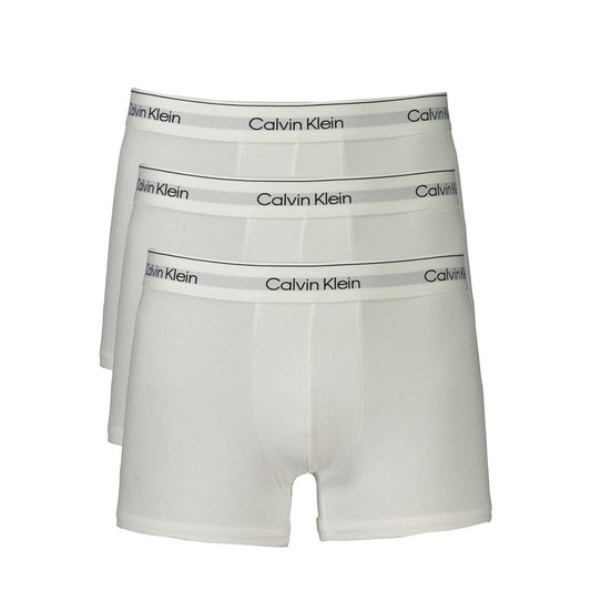 Weiße Herren-Boxershorts aus Baumwolle