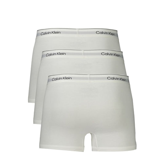 Weiße Herren-Boxershorts aus Baumwolle