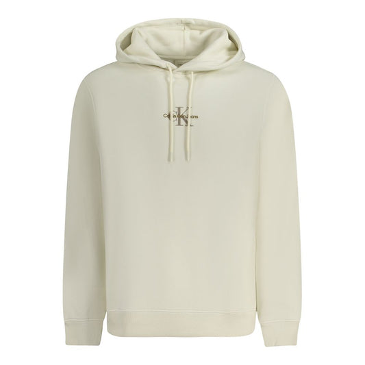 Weißer Baumwollpullover für Herren