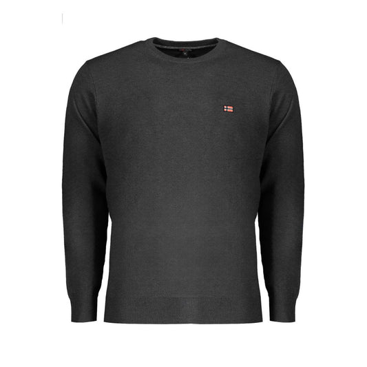Schwarzer Wollpullover für Herren