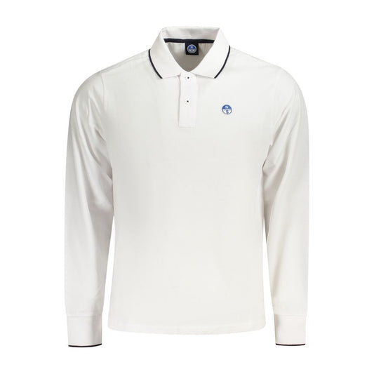 Weißes Herren-Poloshirt aus Baumwolle