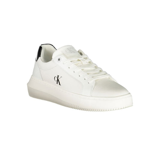 Weiße Leder Damen Sneaker