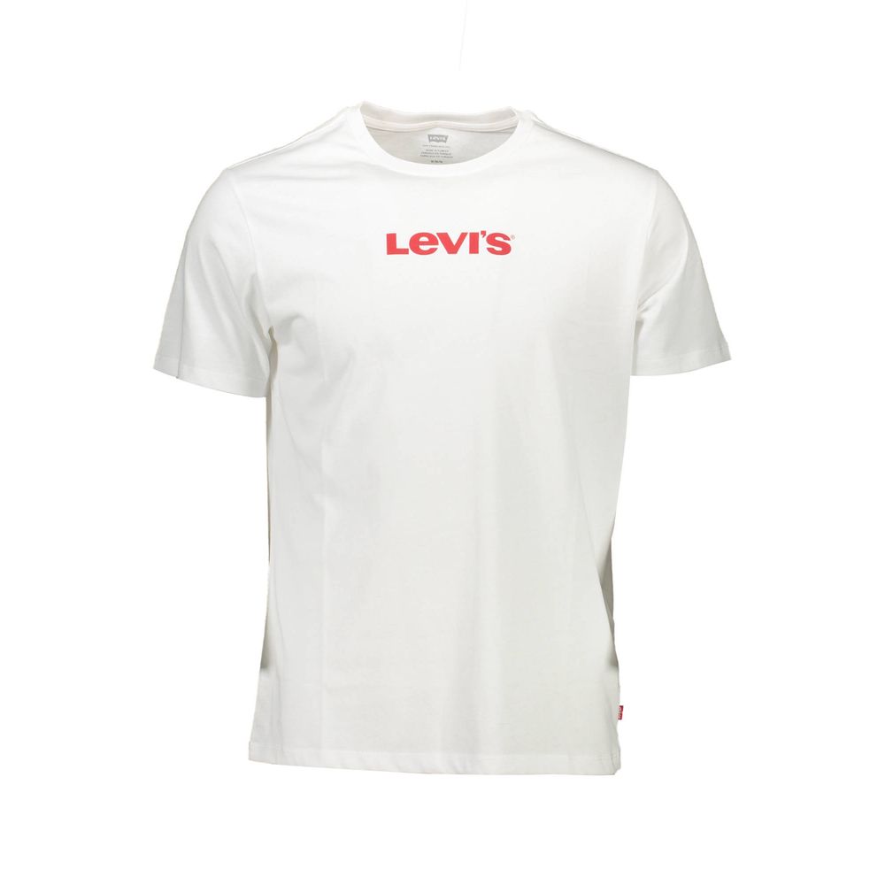 Weißes Herren-T-Shirt aus Baumwolle