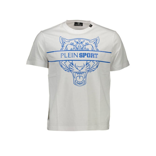Weißes Herren-T-Shirt aus Baumwolle