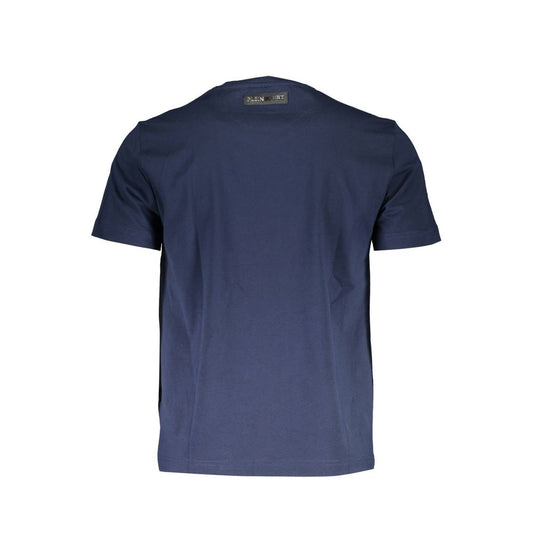 Blaues Herren-T-Shirt aus Baumwolle