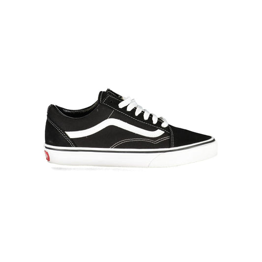 Schwarze Leder Herren Sneaker