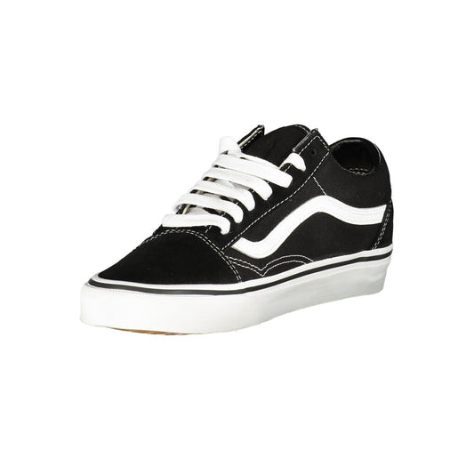 Schwarze Leder Herren Sneaker