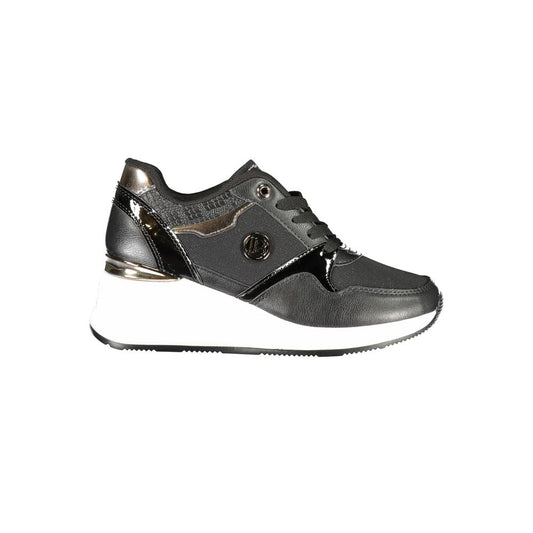 Schwarze Synthetik Damen Sneaker