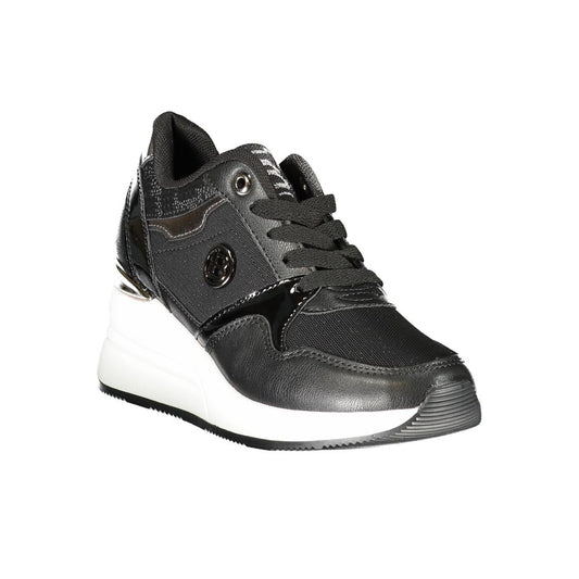 Schwarze Synthetik Damen Sneaker