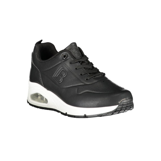Schwarzer Polyester-Sneaker für Damen