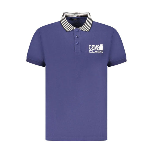 Blaues Poloshirt aus Baumwolle für Herren