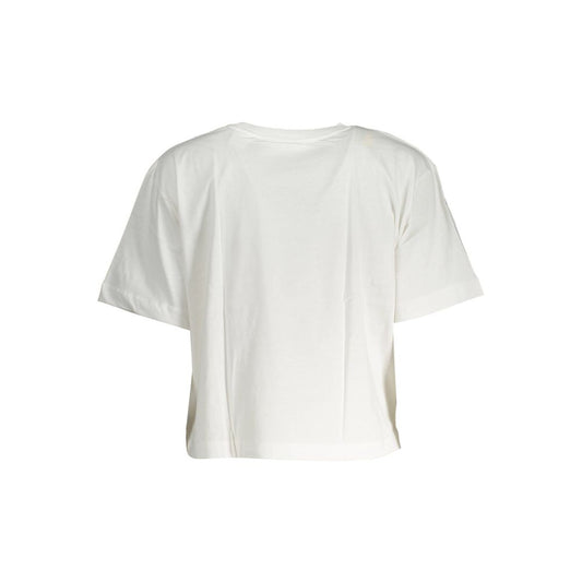 Weißes Baumwolltop für Damen
