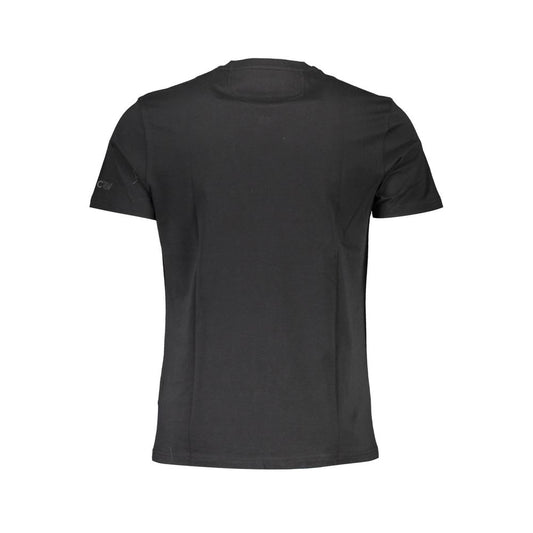 Schwarzes Herren-T-Shirt aus Baumwolle